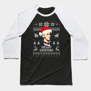 Frederick Chopin Merry Chopmas Baseball T-Shirt